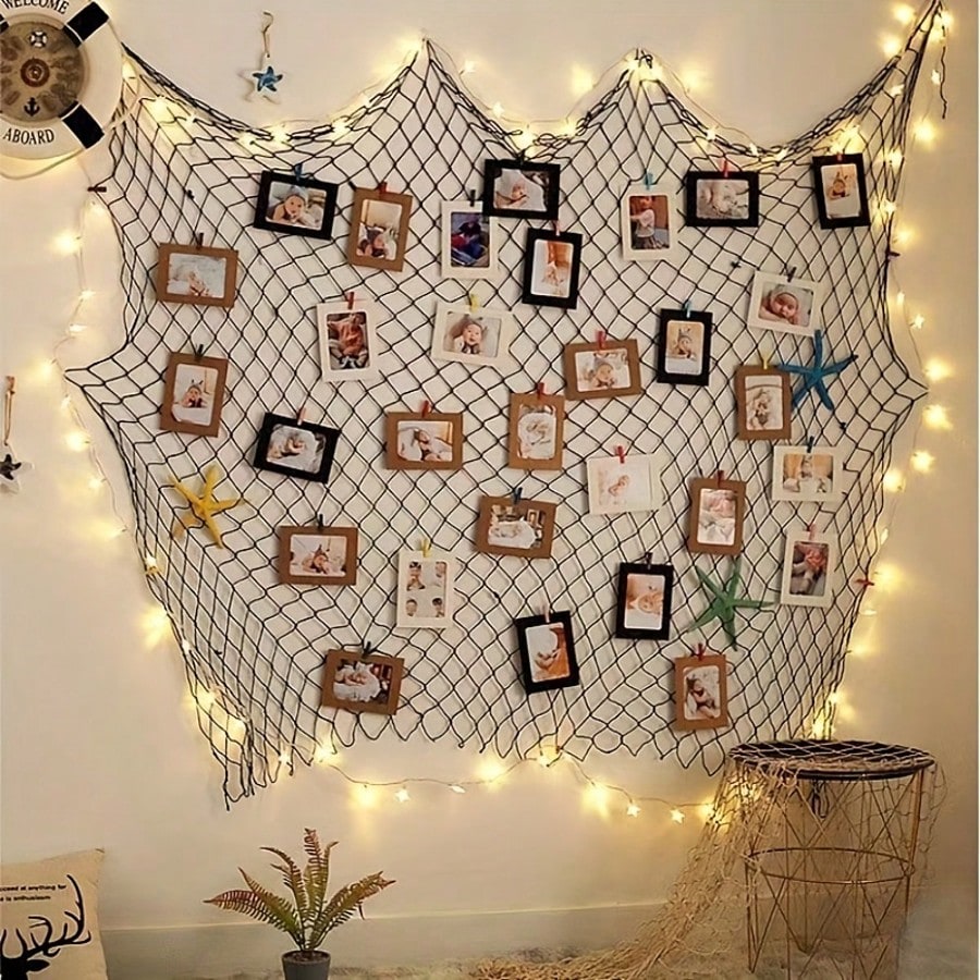 Screen Printing Frame Mesh - Fish Net Party Decorations, Photo Hanging