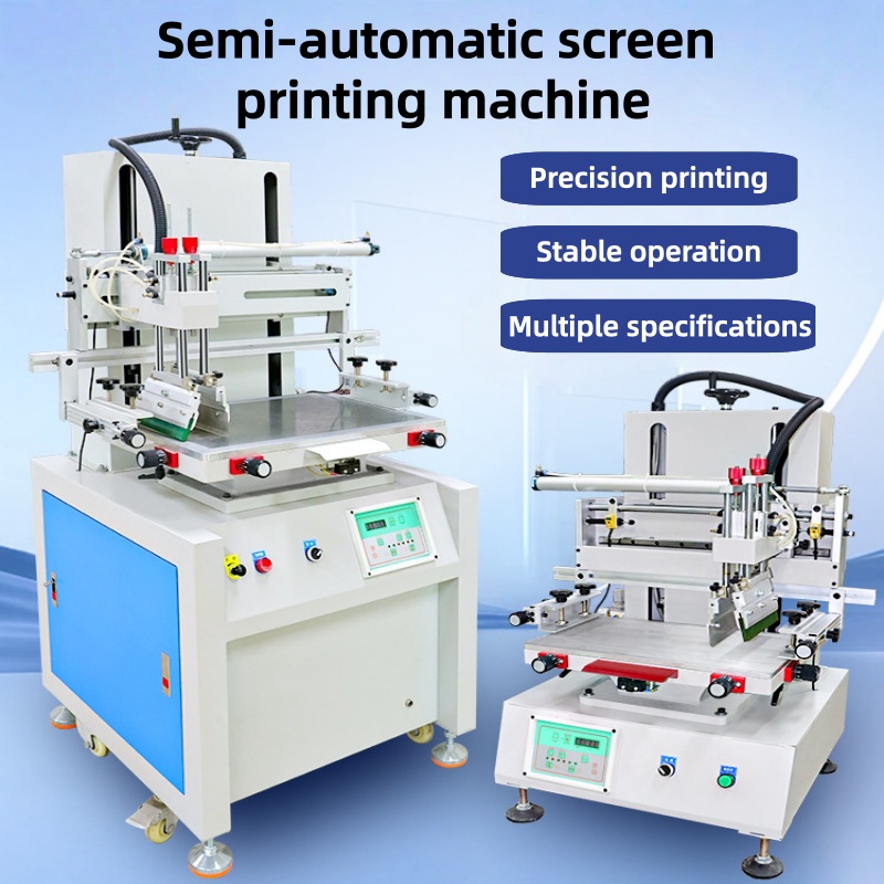 Commercial Printing Press - Vertical Semi-Automatic Screen Printing Machine Pneumatic