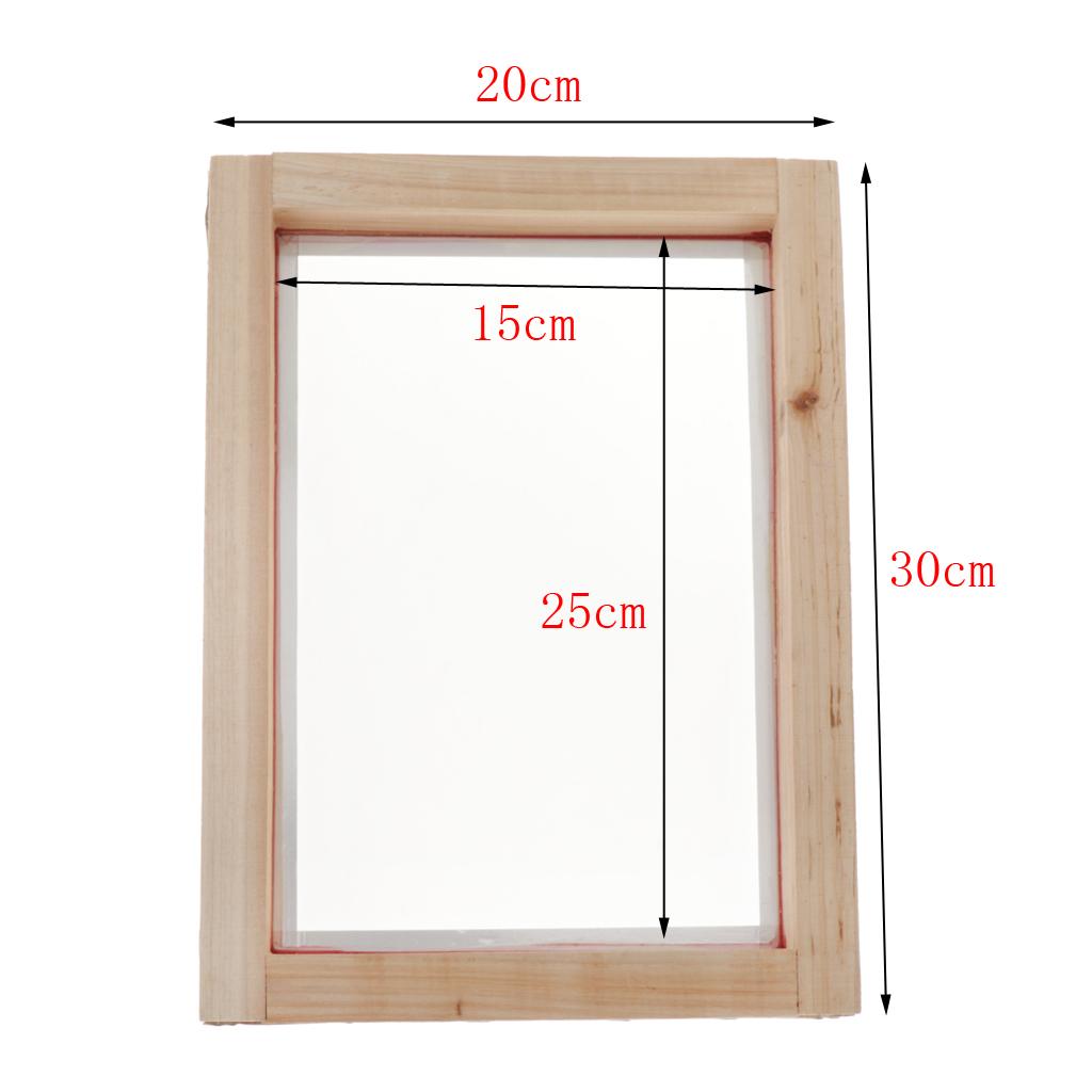 Screen Printing Frame Mesh - Monofilament Silk Print Mesh Wooden Frame