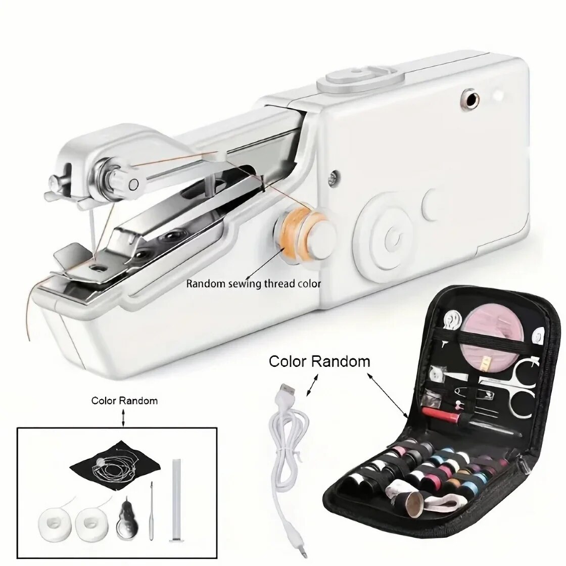 Commercial Embroidery Machine - Mini Handheld Sewing Machine, Quick Sewing